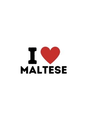 I Love Maltese Simple