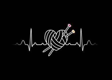 Knitter Heartbeat line