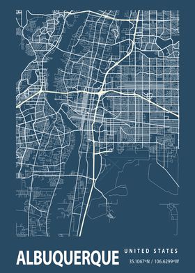 Blueprint map Albuquerque