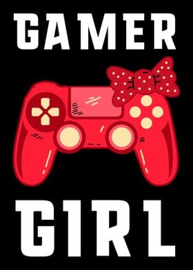 Gamer girl controller game