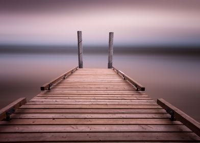 The jetty on Comox Lake