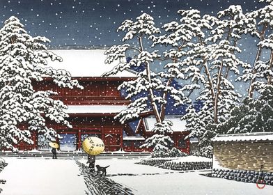 Zojoji Temple In Snow