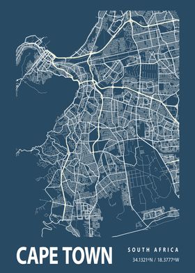 Blueprint map Cape Town