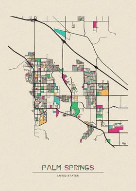 Palm Springs Map