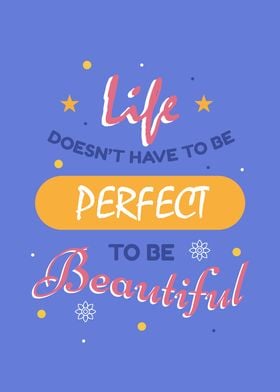 Perfect Life Quotes Blue