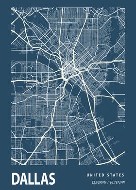 Blueprint map Dallas