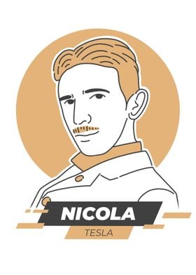 Nicola Tesla Illustration