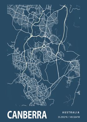 Blueprint map Canberra