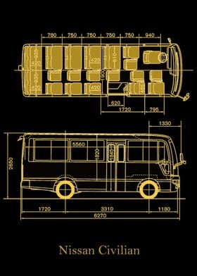 Nissan Civilian gold