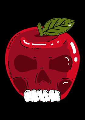 Red apple zombie monster