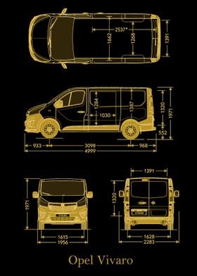 Opel Vivaro 2017 gold