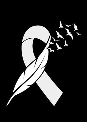 White Awareness Ribbon