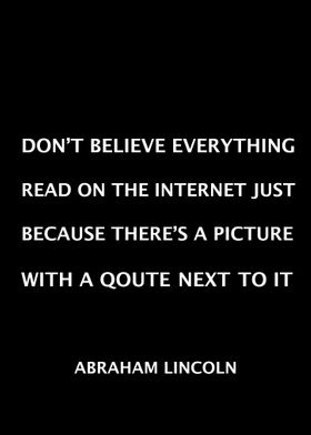 Abraham Lincoln Qoute