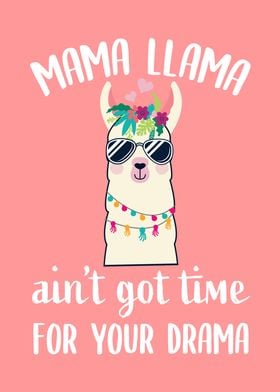 Mama Llama Funny Alpaca