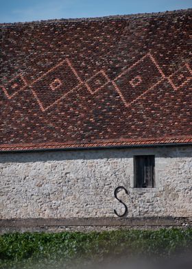 Burgundy tiles in Vougeot