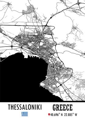 Thessaloniki GREECE Map