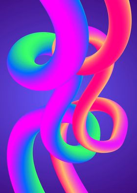 Colorful Abstract Twirl