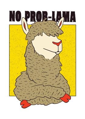 No ProbLlama Funny Alpaca