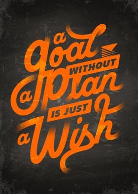 Goal without a plan