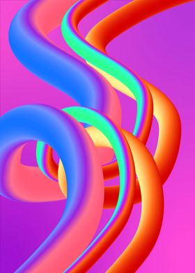 Colorful Abstract Knot