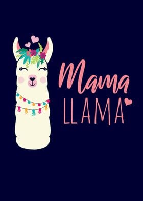 Mama Llama Kawaii Alpaca