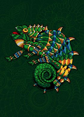 Mandala Chameleon