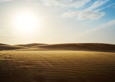 Desert at dusk