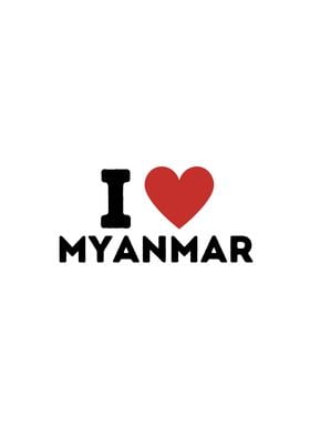 I Love Myanmar Simple