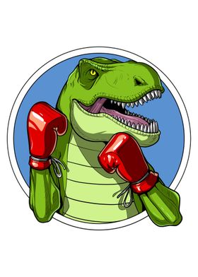 T Rex Dinosaur Boxing