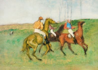 Jockeys and Race Horses