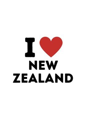 I Love New Zealand Simple