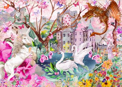 Sakura Swans