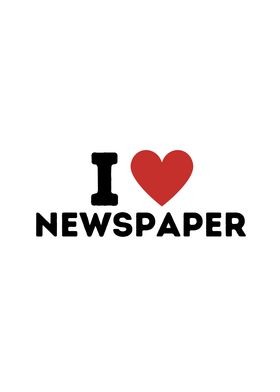 I Love Newspaper Simple