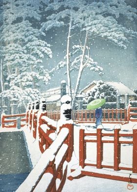 Nagata Shrine In Snow