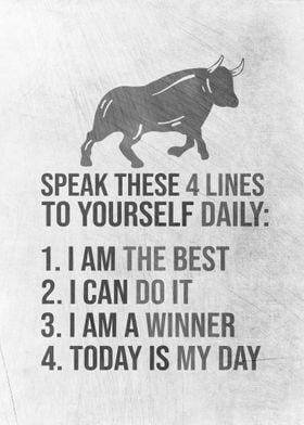 Speak These Four Lines