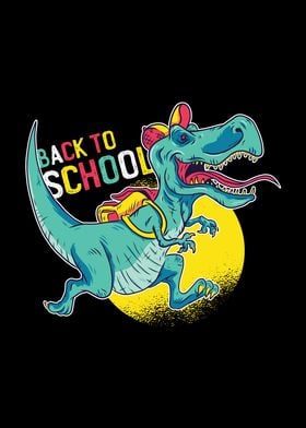 Back to School Funny Dino