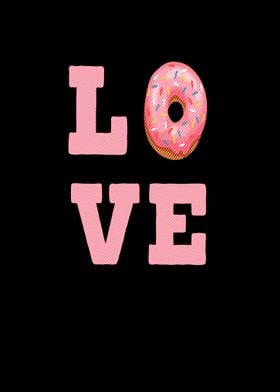 Donuts Love Heart Love