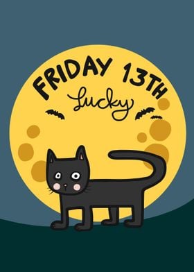 Black cat Friday 13th