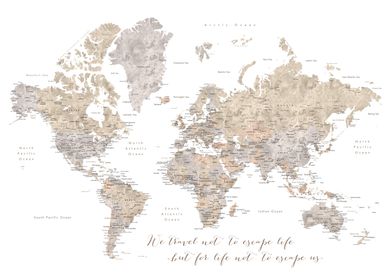 Abey travel world map