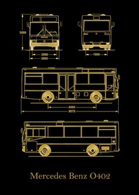 Mercedes Benz O402 gold