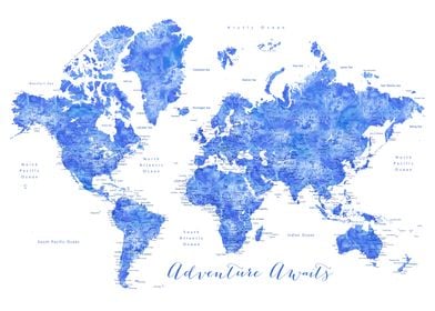 Detailed world map Emil