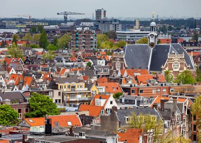 Amsterdam City Aerial View