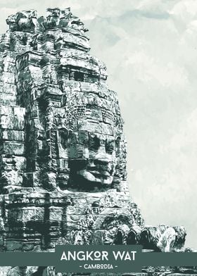 Angkor Wat Poster Art