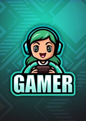 Gamer Girl Teal