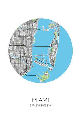 Miami Circle City Map