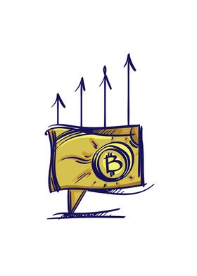 Bitcoin Crown Illustration