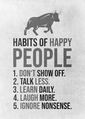 Habits Of Happy People