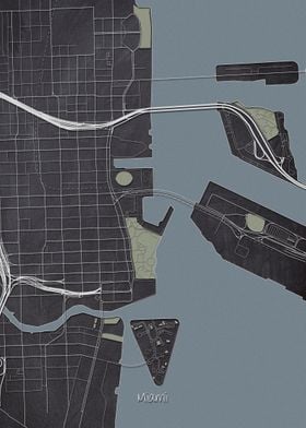 Miami Downtown Map