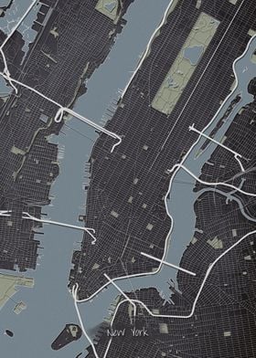 New York Downtown Map