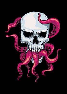 Skull And Octopus